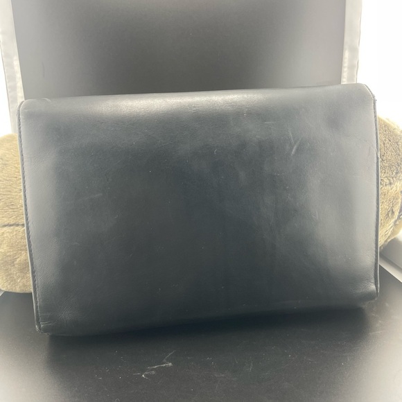 Salvatore Ferragamo Black Leather Wristlet - Picture 9 of 13